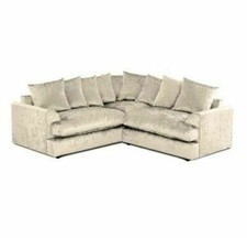 Crushed Velvet Sofa Glitz Swivel Armchair Fab Storage Footstool Options Suite