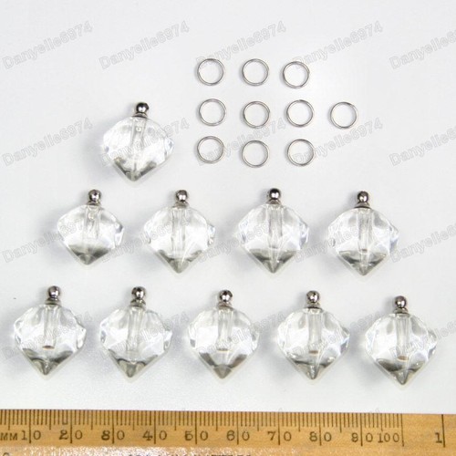 10pcs glass vial - 10pcs, pendants