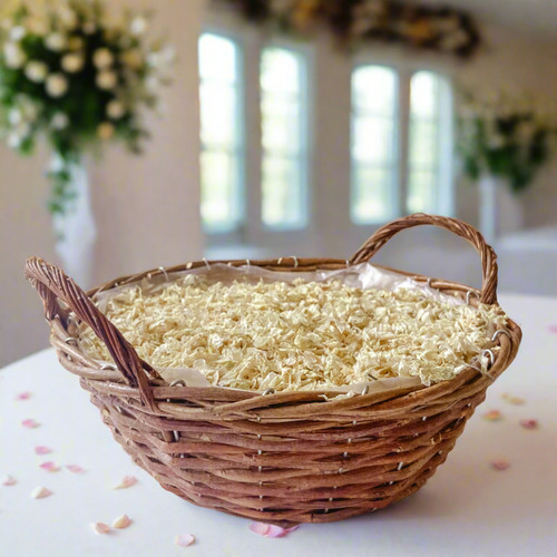 Round natural woven - round,