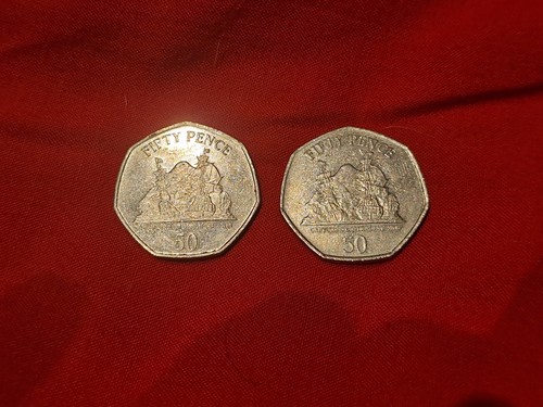 Gibraltar 50p fifty pence - fifty,