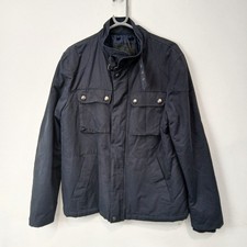 Jasper Conran Jacket M Mens Black Full Zip Pockets Long Sleeve WRDC-EP