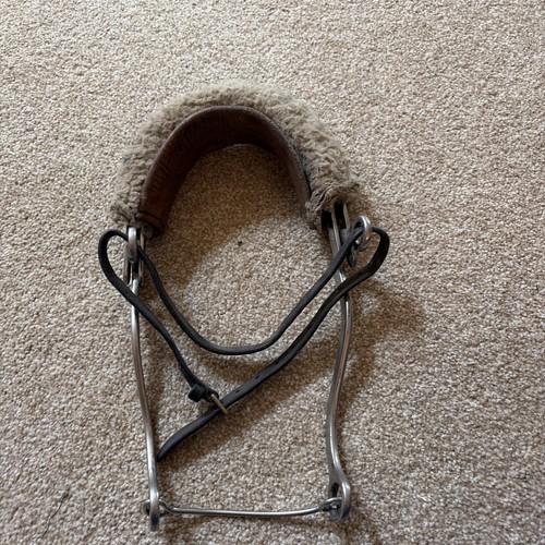 Hackamore with leather