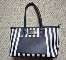 Floozie by Frost French navy / white striped large tote handbag