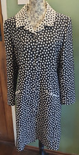 Vintage Caroline Charles (Princess Diana's Designer) B&W long coat UK 12. (1)