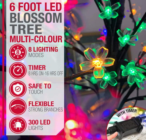 7ft multi colour led - 5/6/7ft,