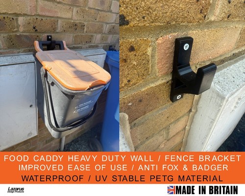 Food caddy bracket heavy duty - caddy,