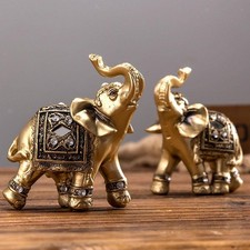 2Pcs Elephant Statue