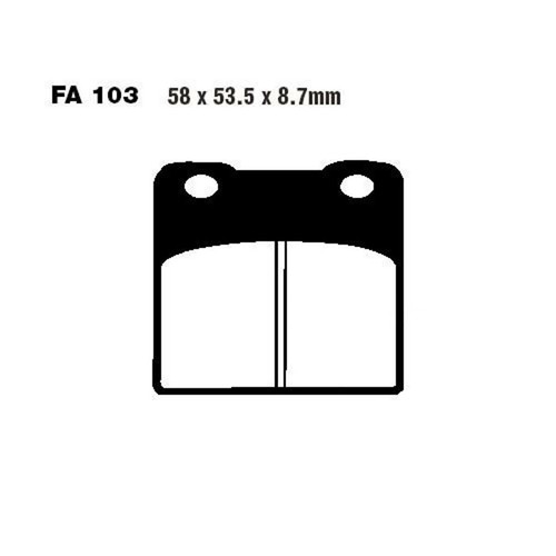 Ebc fa103 732 brake pads - ebc,