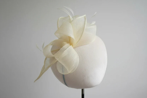 Ladies sinamay curls bow - sinamay,