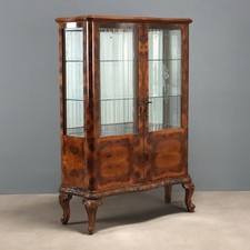 Antique Display Cabinet Walnut