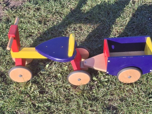 Wooden push along kids - push, trike