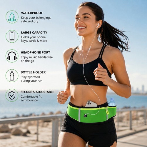 Sports running waist bag - sports,