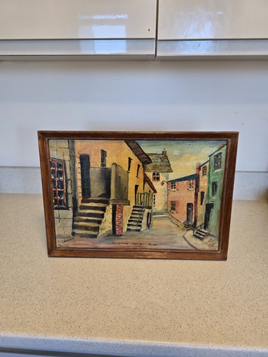 Vintage oil painting old - oil,