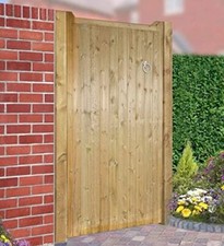 Drayton Tall Single Timber Gate 750mm High Wooden Pressure Treated & Tanalised
