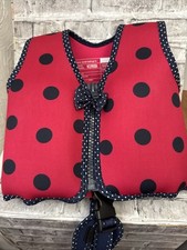 Konfidence Swim Jacket Vest Float Size 18m-3yrs up to 20kg Red Navy Spot Yellow