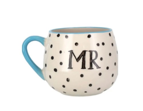 Mug polka dot - polka, ceramic