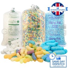 ECOFLO & ULTRA-FILL LOOSE FILL VOID FILL PACKING PEANUTS - ALL TYPES / SIZES