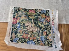 VINTAGE GLORAFILIA UNICORN completed Embroidery