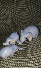 Wade Happy Families - Mamma Elephant & 2 Calves. Set Of 3 Vintage whimsies.