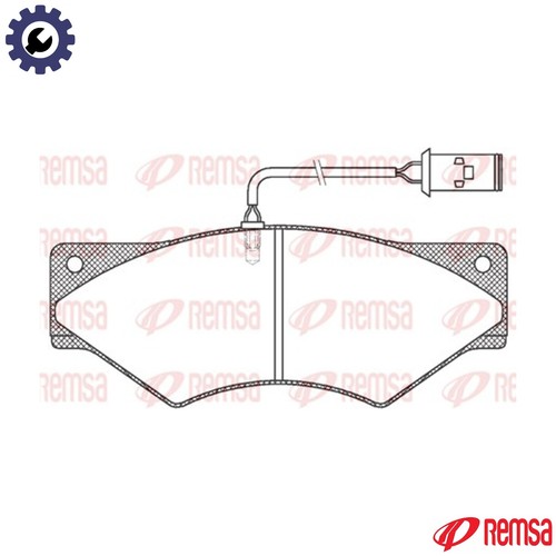 Brake pad set - set,