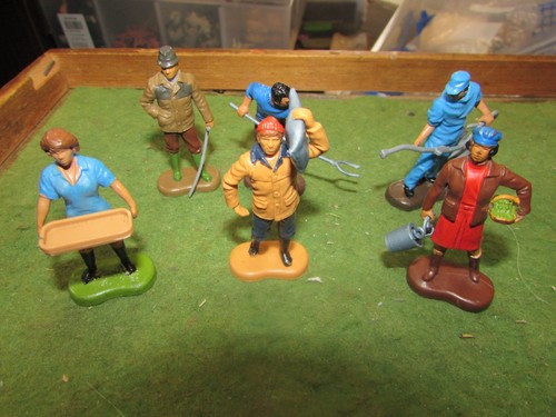Vintage britains farm - farm, worker
