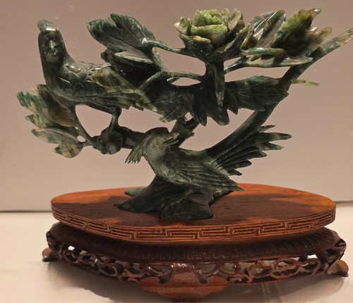 Vintage chinese spinach jade - vintage,