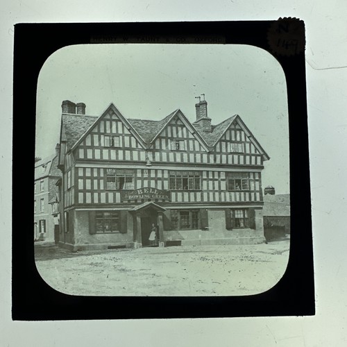 Antique magic lantern slide - lantern,