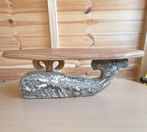 Nautical whale sculpture plant - nautical,