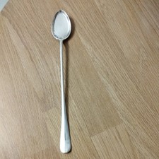Solid silver long spoon Walker