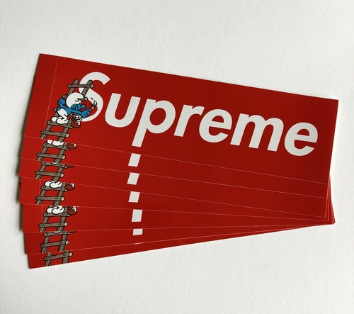 Supreme smurfs box logo - smurfs,