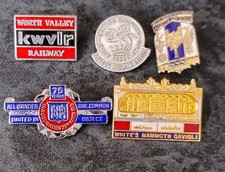 Metal railway badges have 5 - railway,