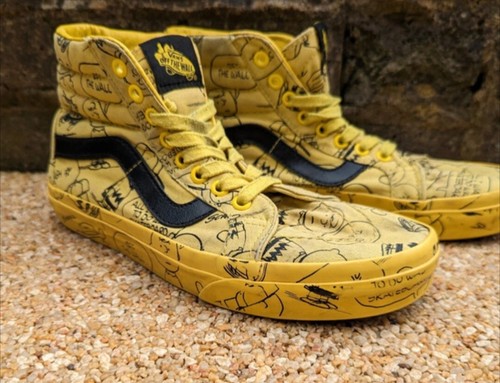 Vans peanuts yellow high top - yellow,