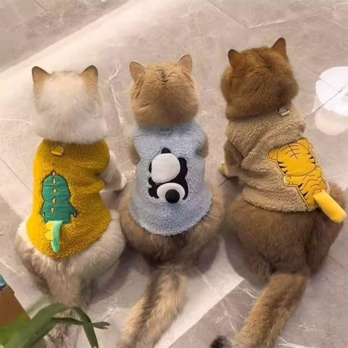Cartoon cat sweater plush - cartoon,