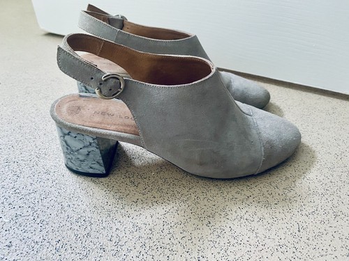 Grey suede effect sling - sling, back