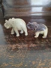 2xResin Elephant Figurines