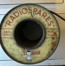 Radiospares black coated reel - coated,