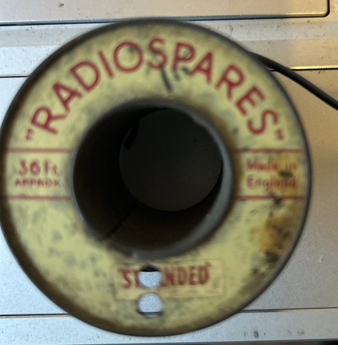 Radiospares black coated reel - radiospares,
