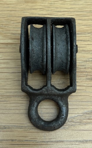 Vintage cast iron double - iron,