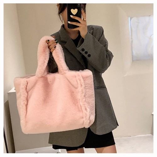 Plush fluffy tote bag - fluffy, fur