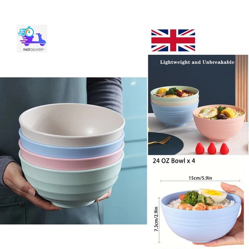 Plastic bowls 4 - plastic, 4-piece
