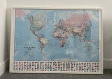 Large IKEA World Map in White