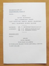 MEADOWBANK THISTLE v BRECHIN