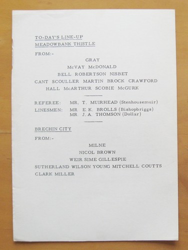 Meadowbank thistle brechin - v,