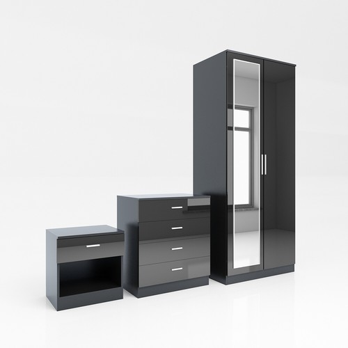 High gloss bedroom - high, furniture