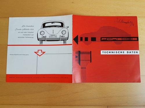 Brochure german porsche 356 - brochure,