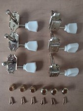 Wilkinson Deluxe Tulip Style Machine Heads Cream/Gold 3L 3R 9mm bush