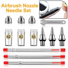 Airbrush Nozzle Needle Replacement Part Spray Gun Maintenance Tool 0.2/0.3/0.5mm