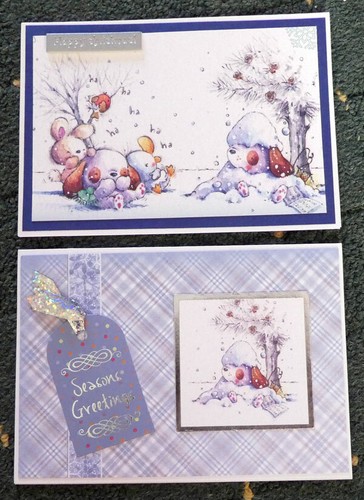 Handcrafted christmas card - handcrafted,