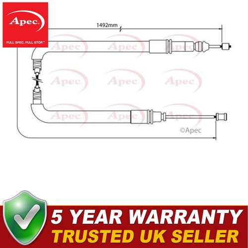 Apec rear hand - brake, cable