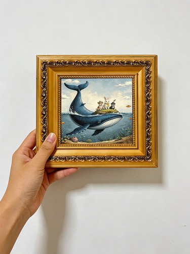 Whale carrying animals its - animals,